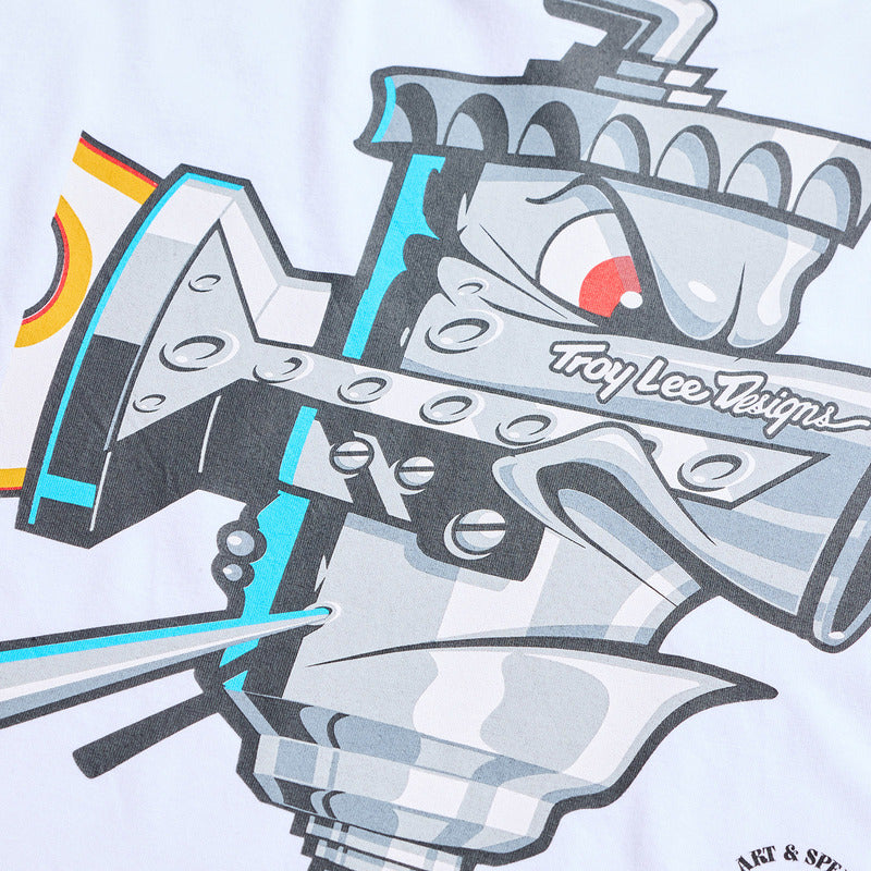 Troy Lee Designs Carb Club T Shirt Weiß
