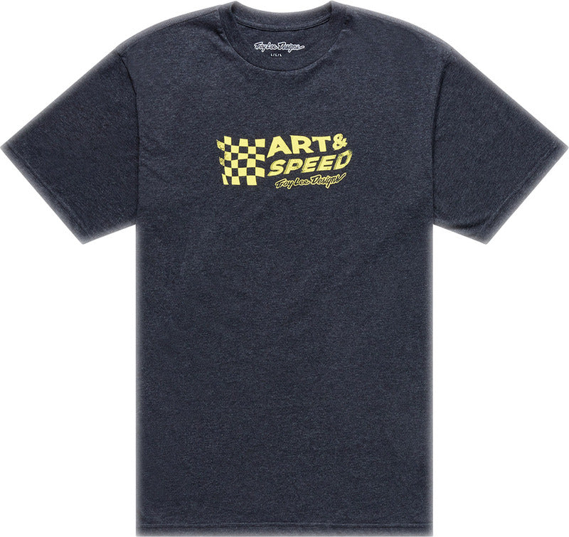 Troy Lee Designs Finish Line T Shirt Schwarz Heather