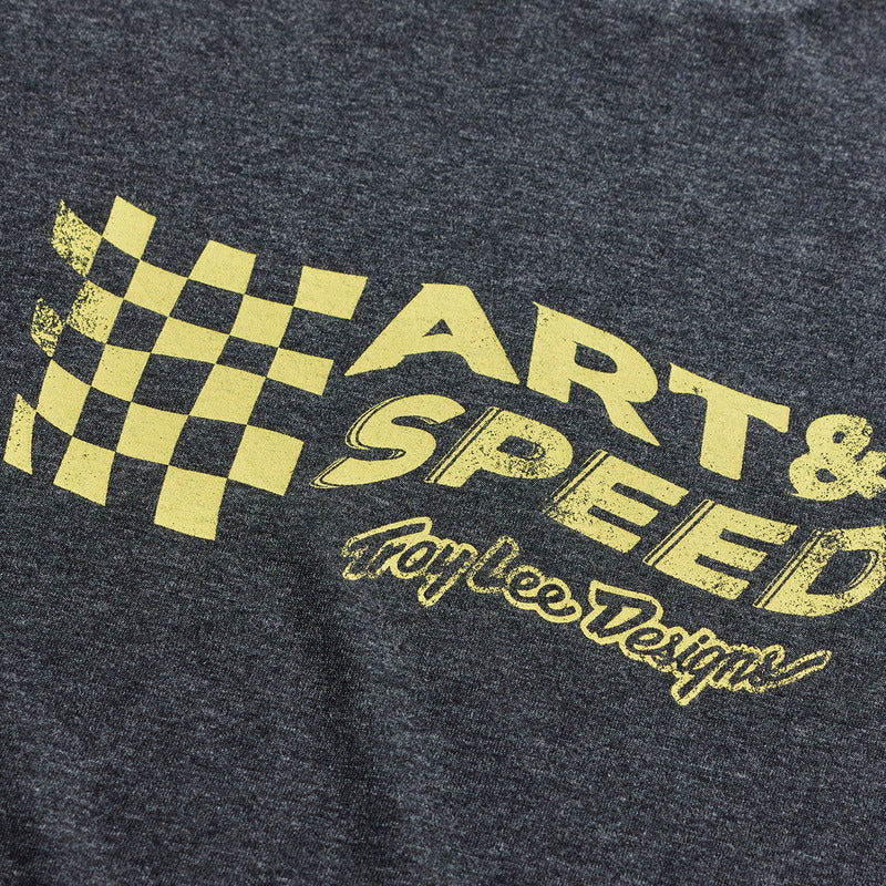 Troy Lee Designs Finish Line T Shirt Schwarz Heather