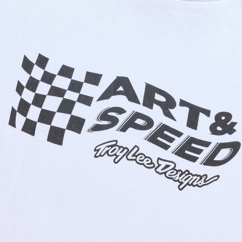 Troy Lee Designs Finish Line T Shirt Weiß