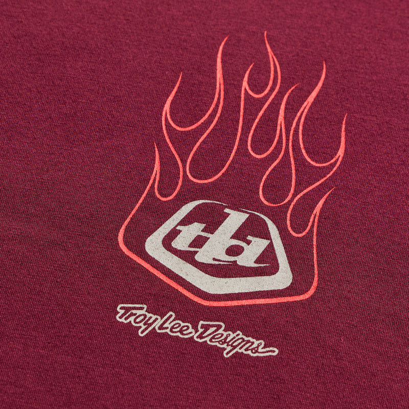 Troy Lee Designs Flame2 T Shirt Sangria