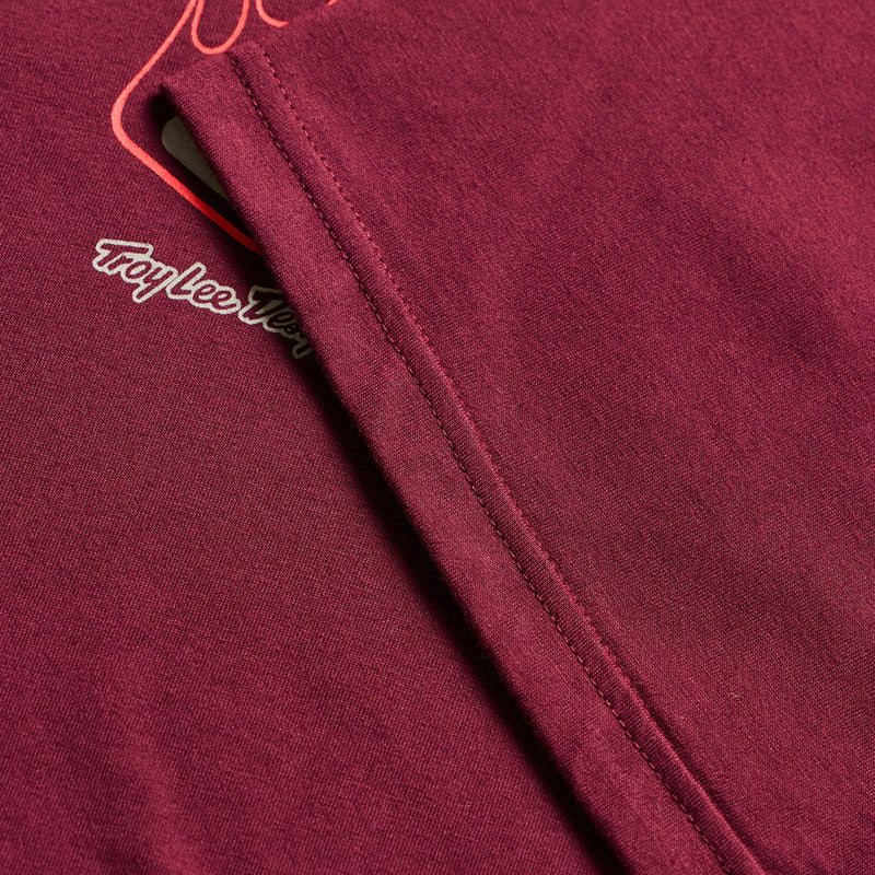 Troy Lee Designs Flame2 T Shirt Sangria