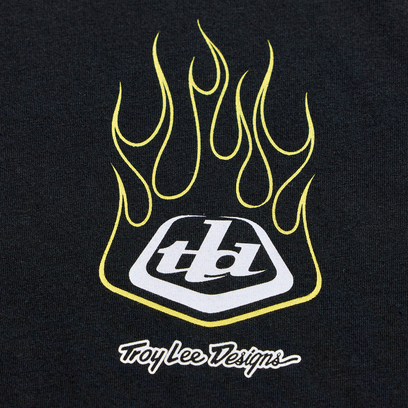Troy Lee Designs Flame2 T Shirt Schwarz
