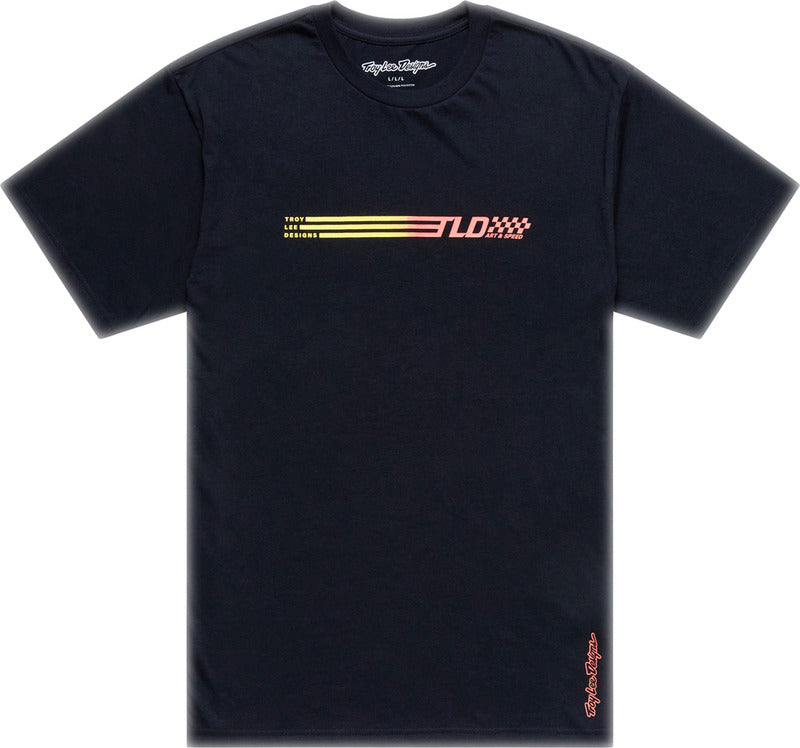 Troy Lee Designs Stripes T Shirt Schwarz