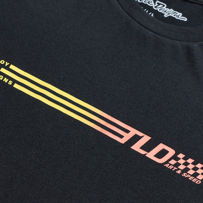 Troy Lee Designs Stripes T Shirt Schwarz