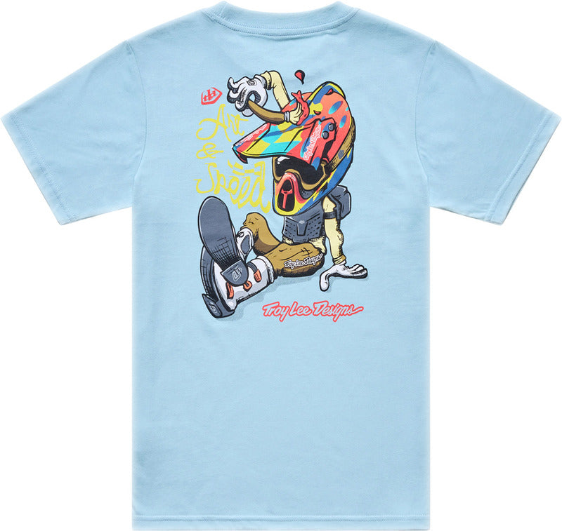 Troy Lee Designs Heritage Jugend T Shirt Dawn Blau
