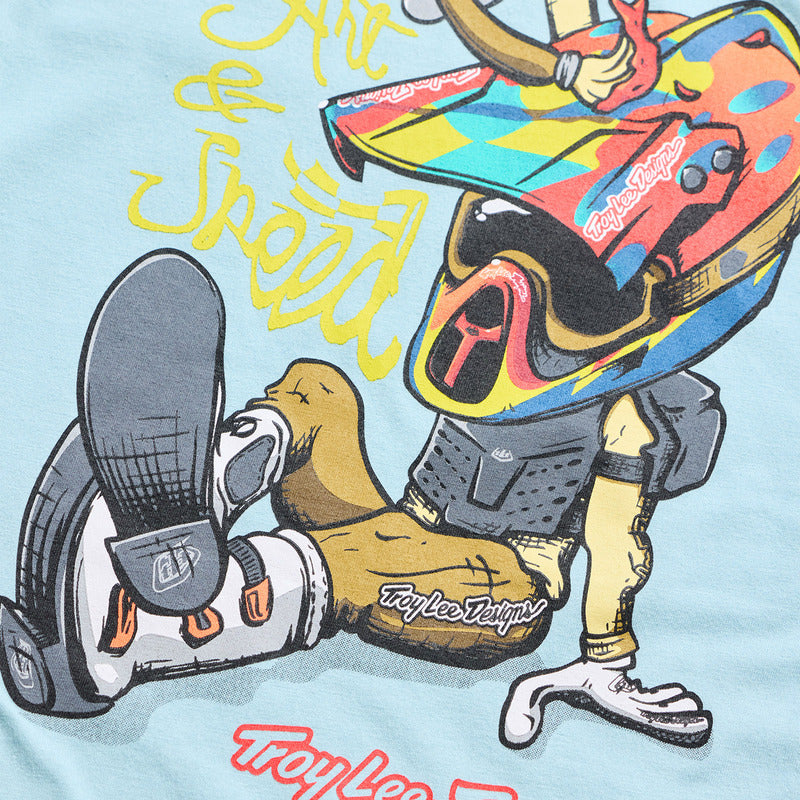 Troy Lee Designs Heritage Jugend T Shirt Dawn Blau