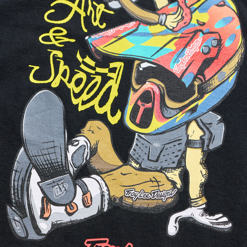Troy Lee Designs Heritage Jugend T Shirt Schwarz
