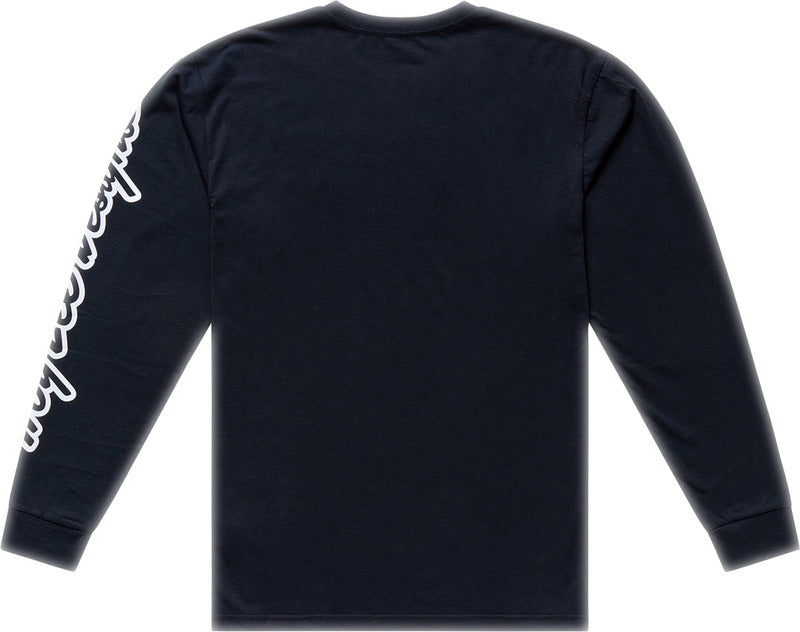 Troy Lee Designs Long Sleeve Signature T Shirt Schwarz