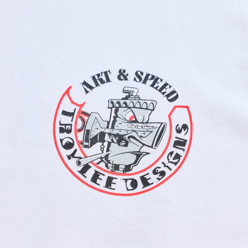 Troy Lee Designs Long Sleeve Carb Club T Shirt Weiß