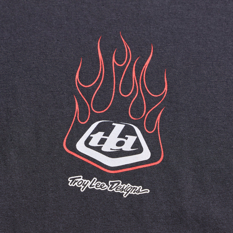 Troy Lee Designs Long Sleeve Flame2 T Shirt Carbon