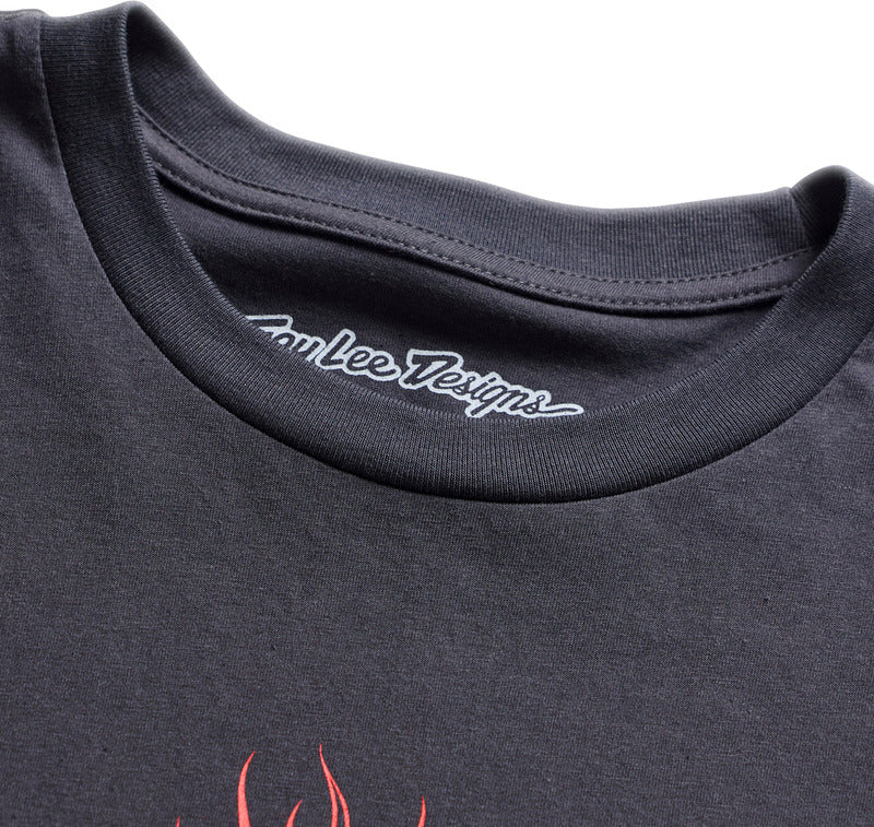 Troy Lee Designs Long Sleeve Flame2 T Shirt Carbon