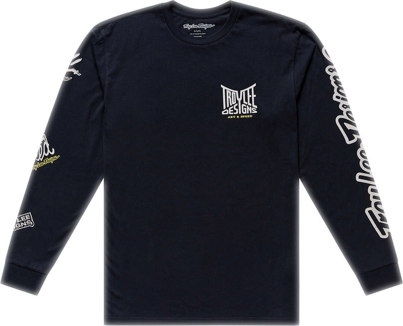 Troy Lee Designs Long Sleeve Handlebar T Shirt Schwarz