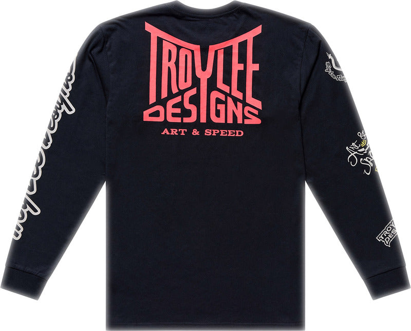 Troy Lee Designs Long Sleeve Handlebar T Shirt Schwarz