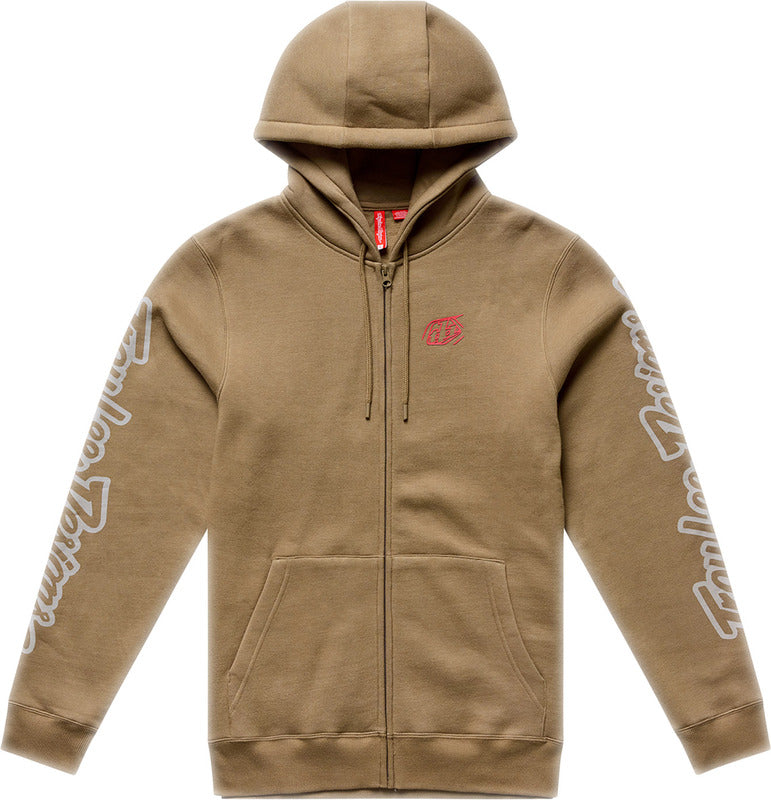 Troy Lee Designs Zip Up Badge Hoodie Sienna