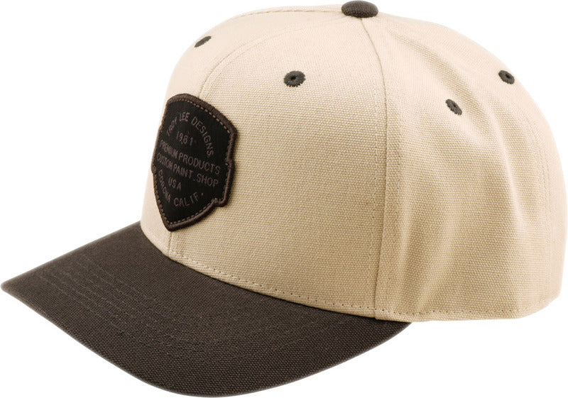 Troy Lee Designs Curved Snapback Imprint Cap Pumice/Schwarz