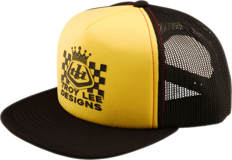Troy Lee Designs Trucker Snapback Cap Friday Night Schwarz/Gold