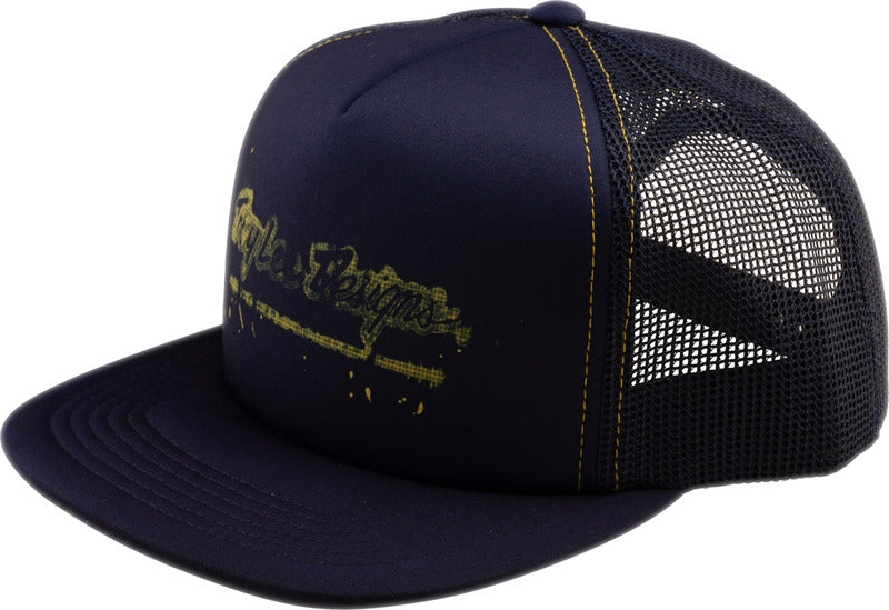 Troy Lee Designs Trucker Snapback Cap Repeat Indigo