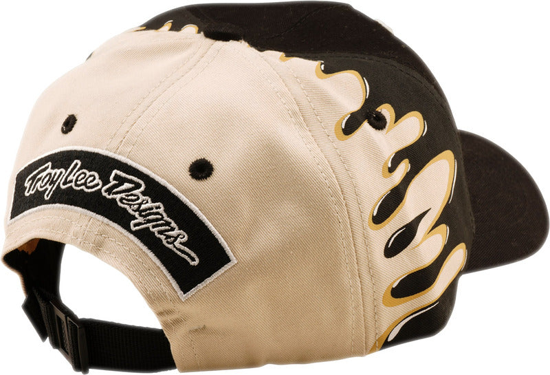 Troy Lee Designs Curved Snapback Finish Line Cap Schwarz/Pumice