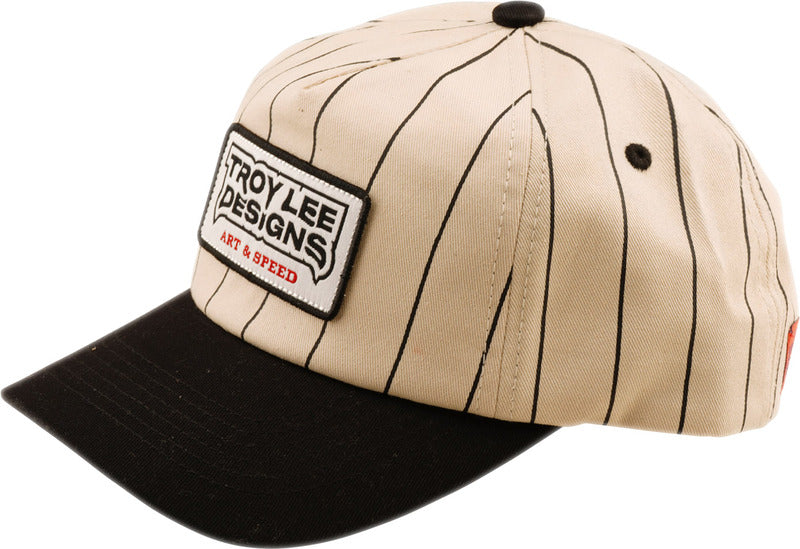 Troy Lee Designs Curved Snapback Medieval Cap Schwarz/Pumice