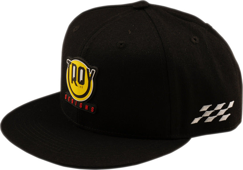 Troy Lee Designs Flat Bill Snapback Happy Dayz Cat Schwarz