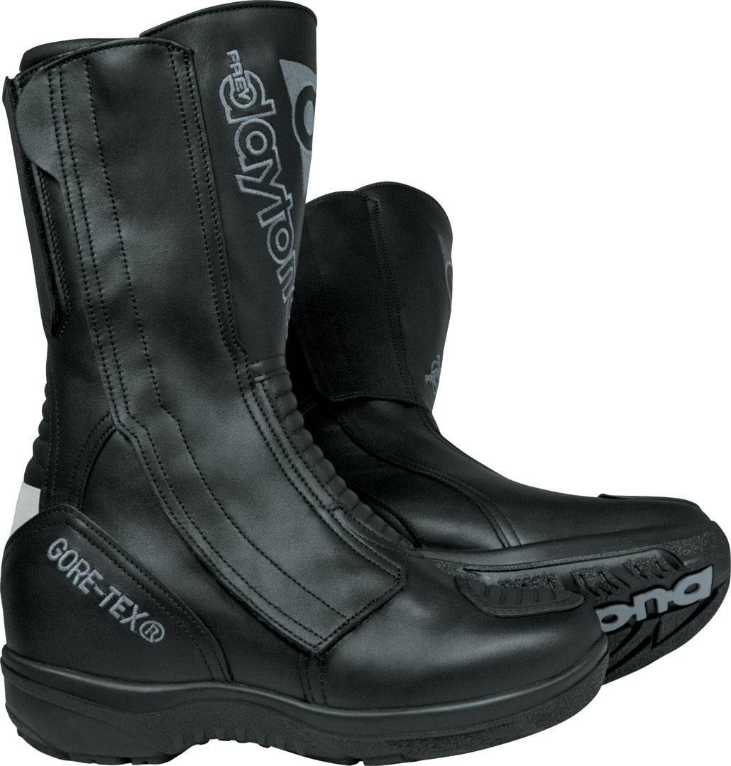 Schwarze Daytona Lady Star GTX Stiefel aus Leder mit Schnürung und strapazierfähiger Sohle, ideal für Damen.