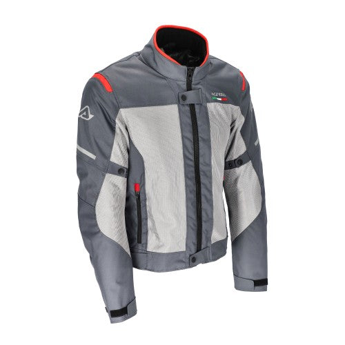 ACERBIS Jacke On Road Ruby - Grau/Rot