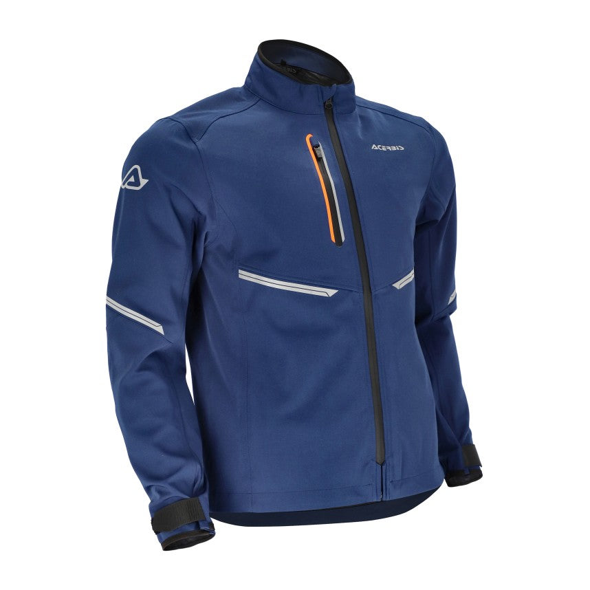 ACERBIS Jacke X-Duro W-Proof - Blau/Orange