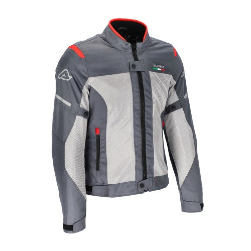 ACERBIS Jacke On Road Ruby Lady - Grau/Rot