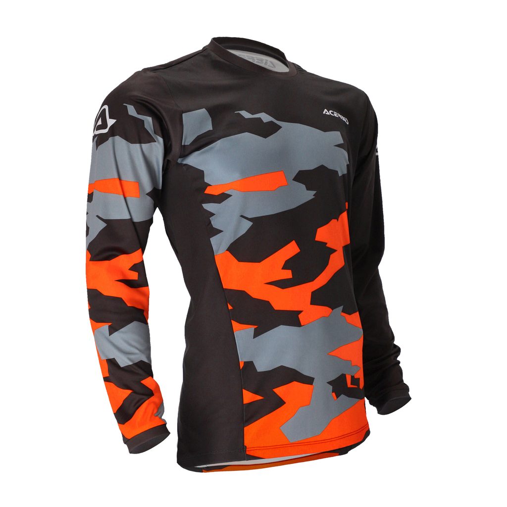 ACERBIS Enduro/MX Jersey X-Duro Winter - Schwarz/Orange