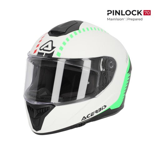 ACERBIS Integralhelm Krapon 2206 - Weiß/Schwarz