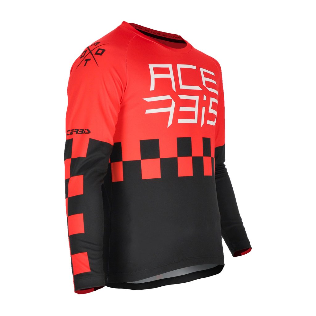 ACERBIS Motocross Kinder Jersey J-Kid One - Rot/Schwarz