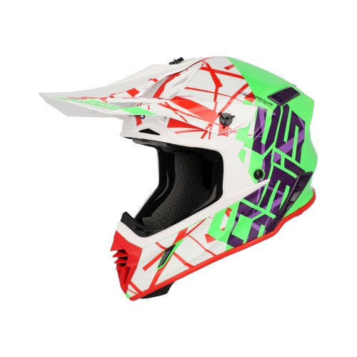 ACERBIS MX- Enduro Helm X-Track 22-06 - Grün/Weiß