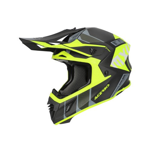 ACERBIS MX- Enduro Helm X-Track 22-06 - Schwarz/Fluo Gelb