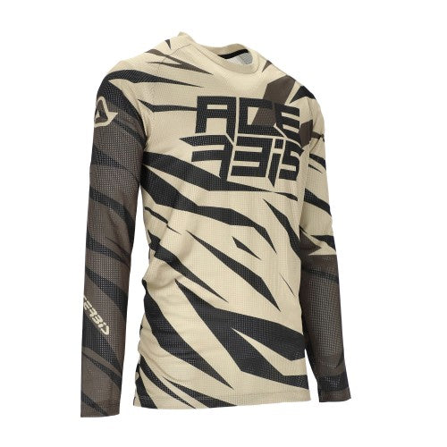 ACERBIS Motocross Vented Jersey J-Windy Four - Beige/Schwarz