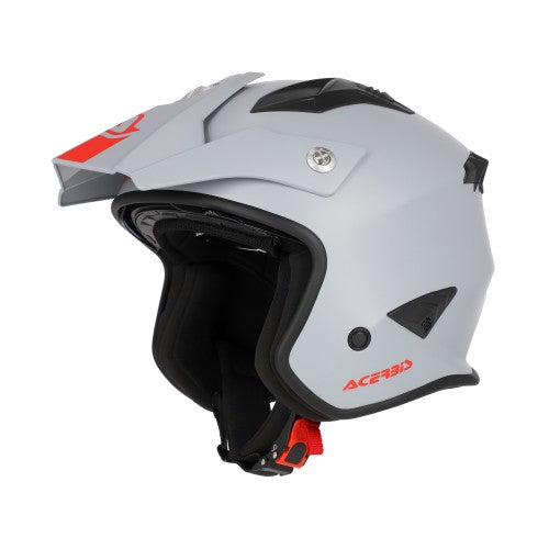 ACERBIS Jet Helm Aria - Hellgrau