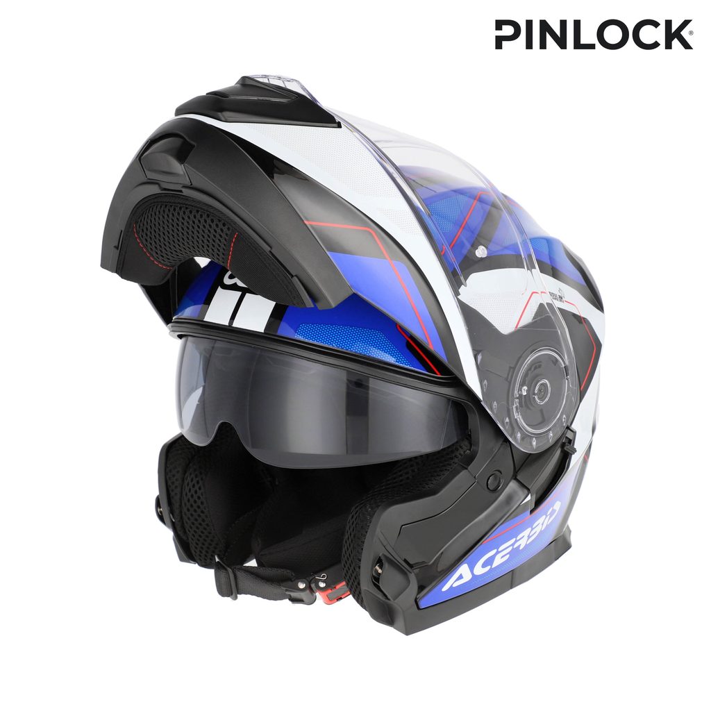 ACERBIS Modular Helm Serel - Blau/Weiß