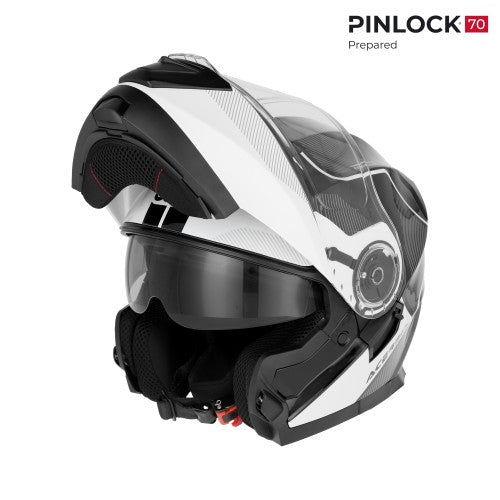 ACERBIS Modular Helm Serel - Schwarz/Weiß