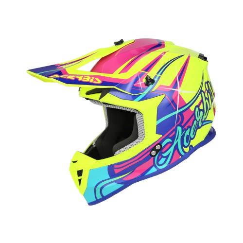 ACERBIS MX- Enduro Helm Linear - Gelb/Purple