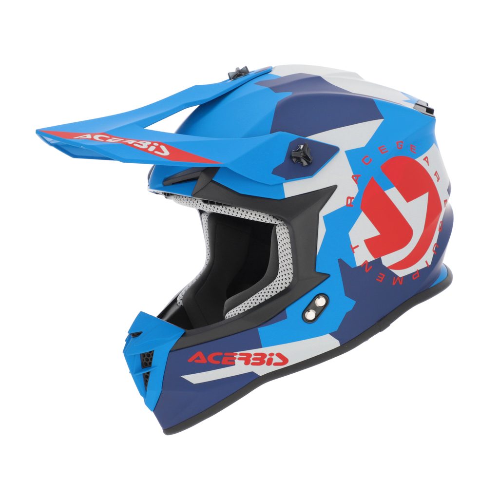 ACERBIS MX- Enduro Helm Linear - Blau/Rot 2