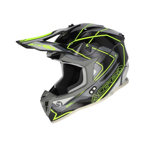 ACERBIS MX- Enduro Helm Linear - Schwarz/Fluo Gelb