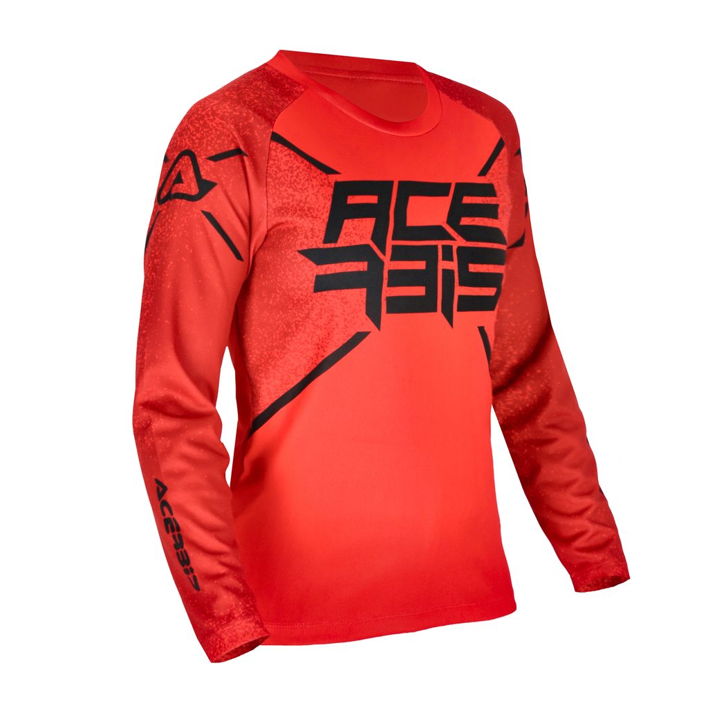 ACERBIS Motocross Kinder Jersey J-Kid Five - Rot/Schwarz