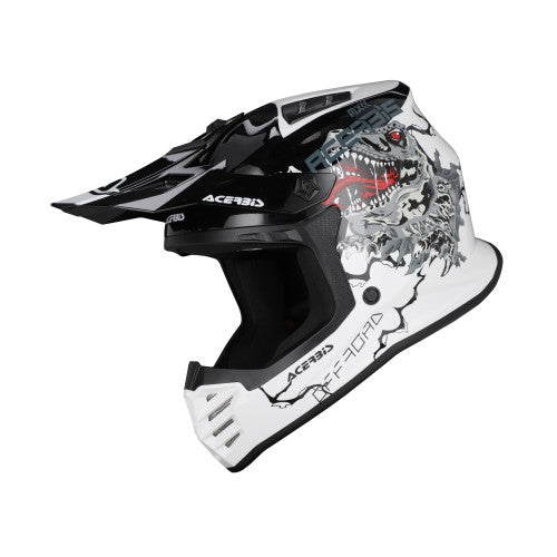 ACERBIS Profil MX- Enduro Junior Helm - Weiß/Schwarz