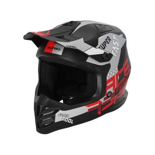 ACERBIS Profil MX- Enduro Junior Helm - Schwarz/Rot