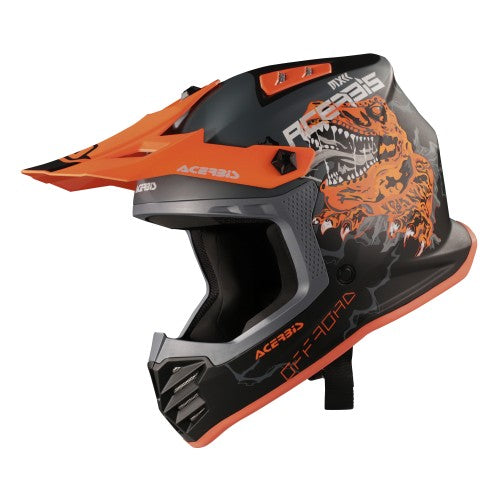 ACERBIS Profil MX- Enduro Junior Helm - Schwarz/Fluo Orange