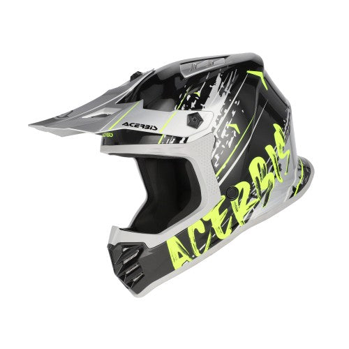 ACERBIS Profil MX- Enduro Junior Helm - Schwarz/Fluo Gelb