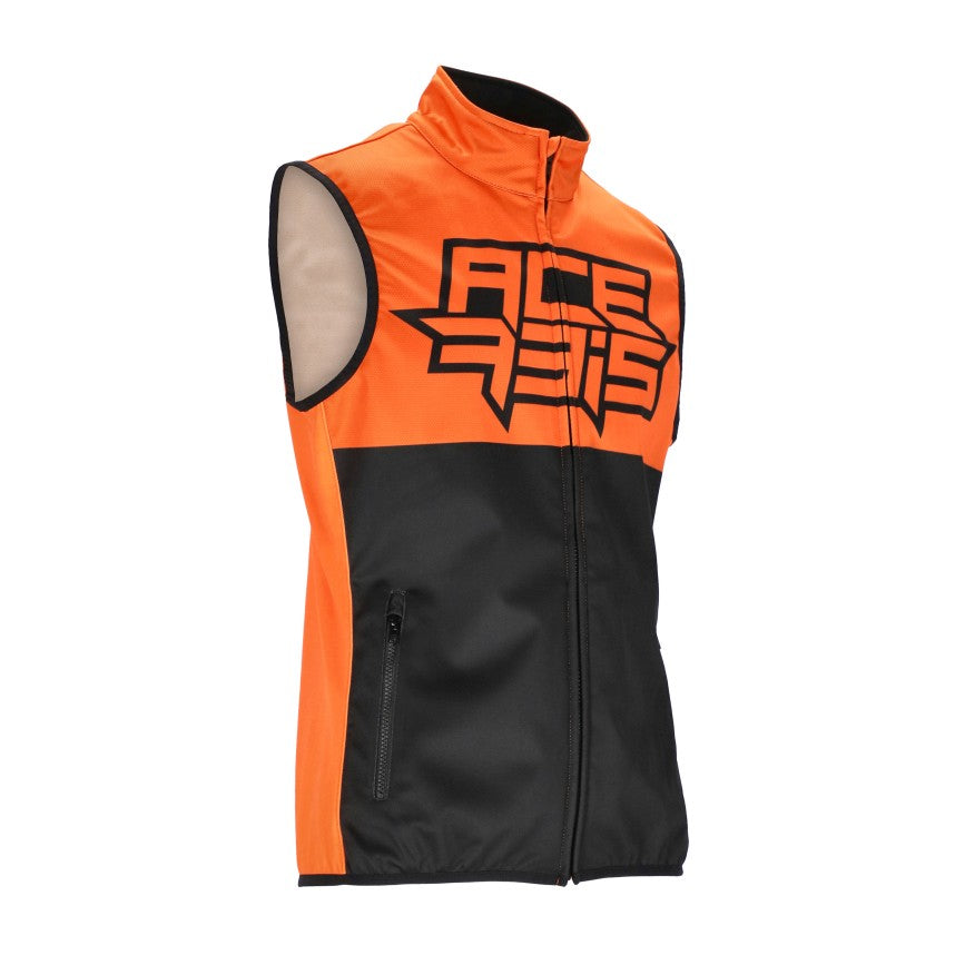 ACERBIS Softshell Weste MX-Linear - Schwarz/Orange