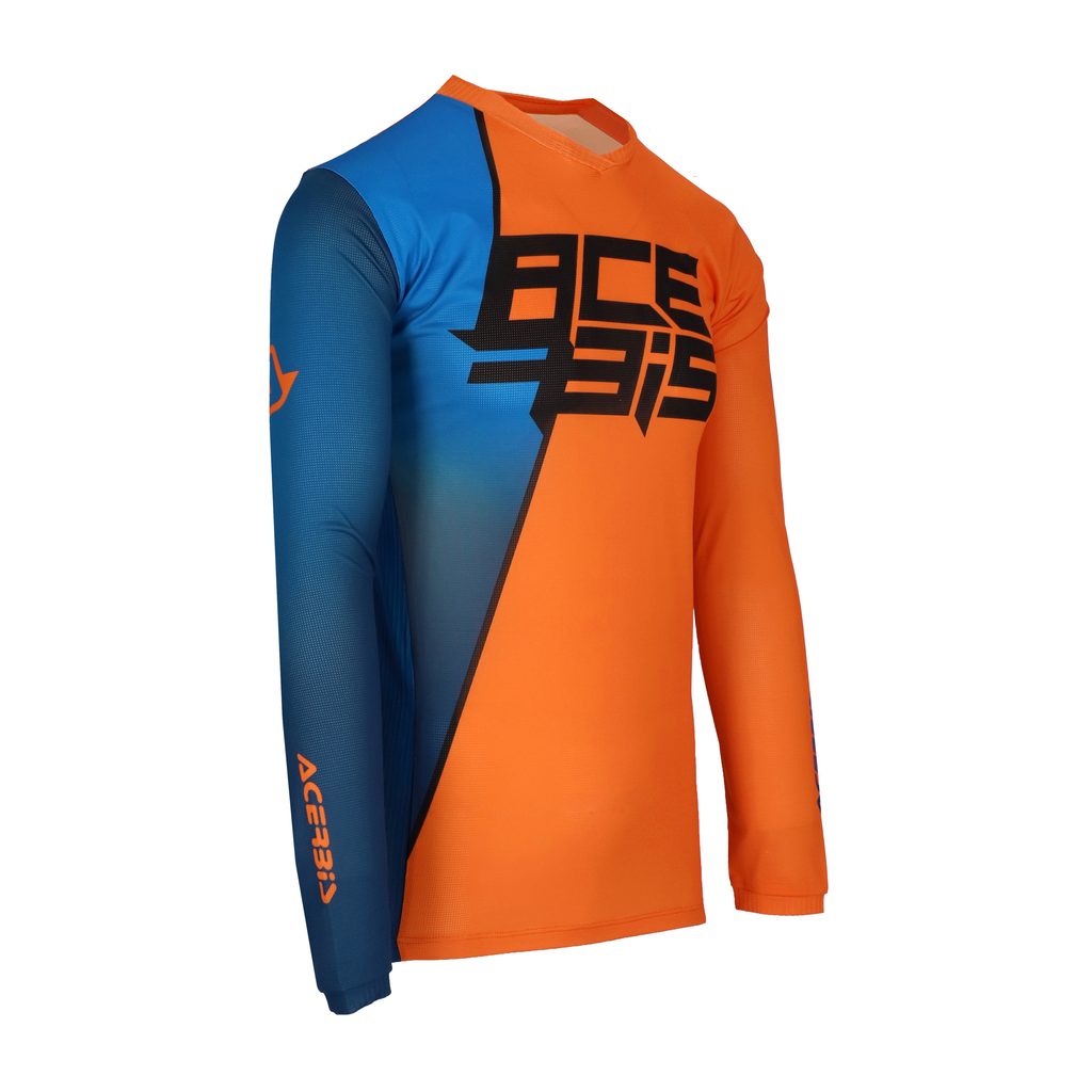 ACERBIS Motocross Jersey MX J-Track Seven - Orange/Blau