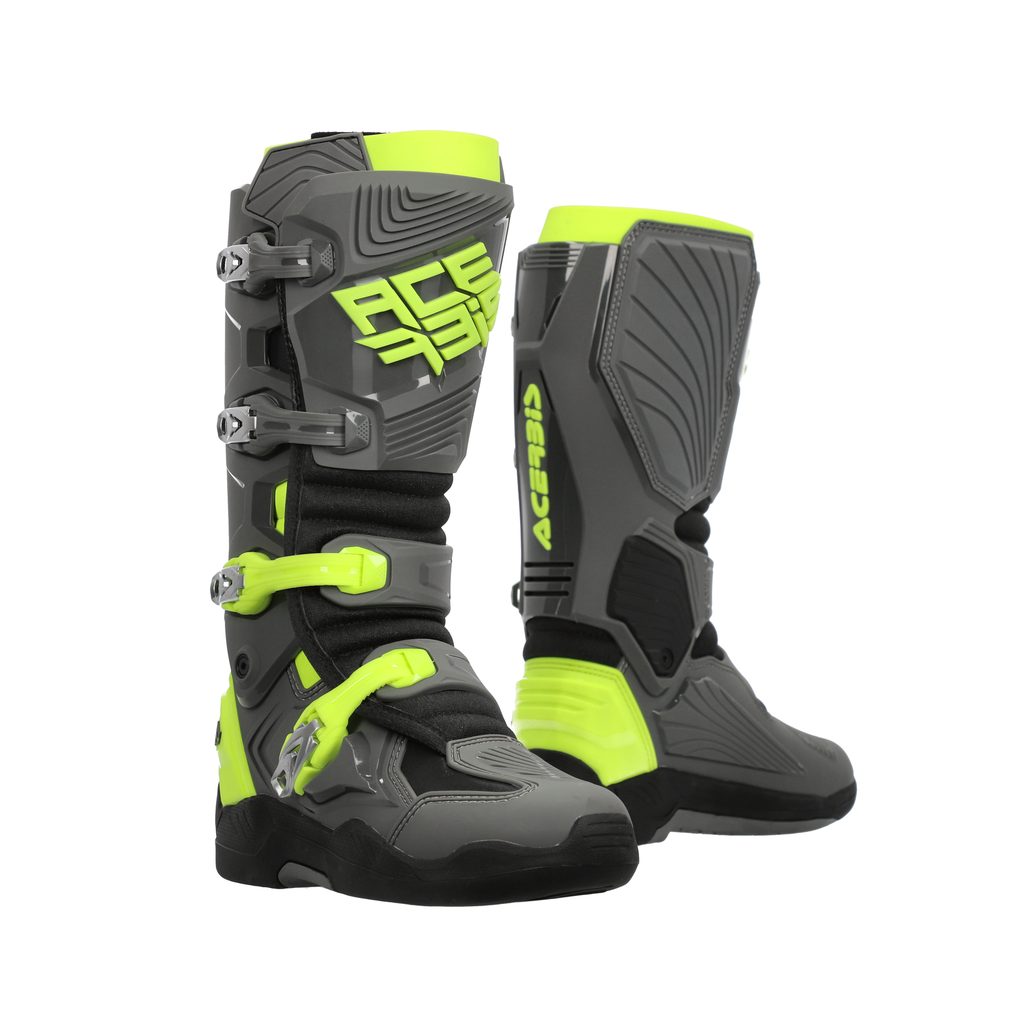 ACERBIS MX- Offroad Stiefel Whoops - Grau/Gelb