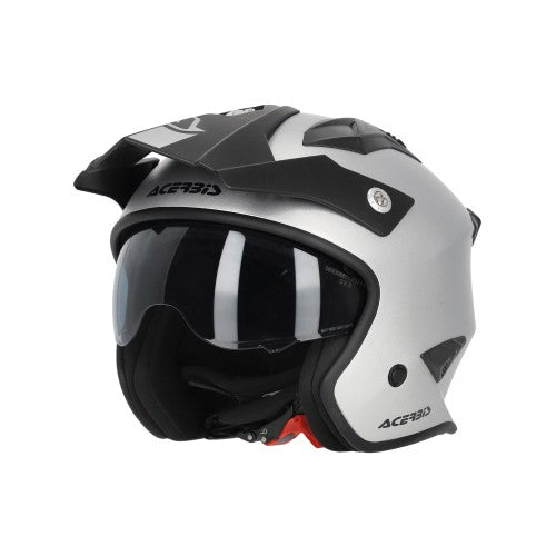 ACERBIS Jet Helm Aria Metallic - Silber